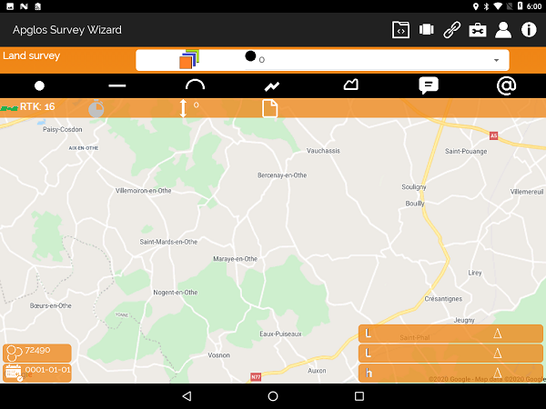 GPS nauwkeurigheidsbeveiliging in Apglos Survey Wizard