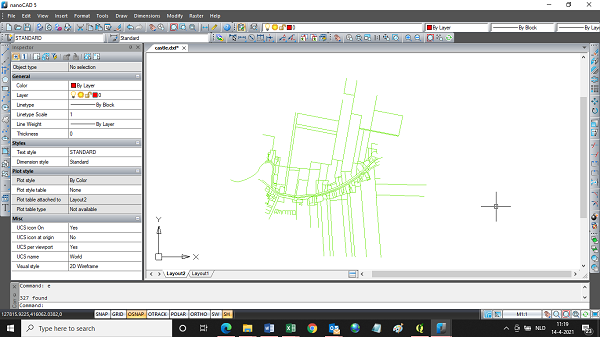 Nanocad overgebleven erfgrenzen